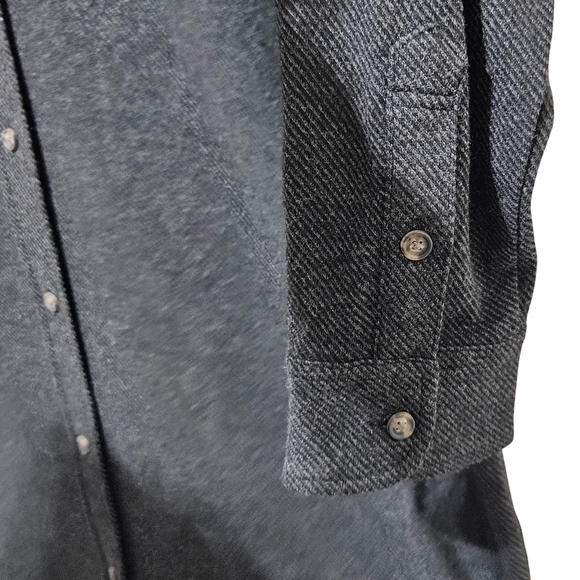 Faherty Legend Sweater Dress Long Sleeve Medium Heathered Black Twill NWT - Picture 3 of 8